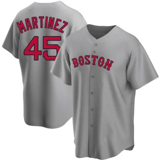 Men's Majestic Boston Red Sox #45 Pedro Martinez Replica White New